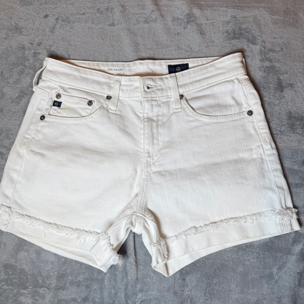 AG Hailey White Stretch Denim Shorts Casual Summer Women's Size 30